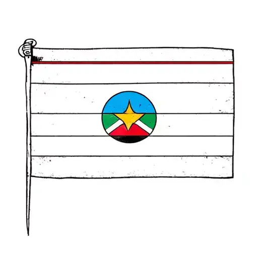 Central African Republic Flag Incorporated