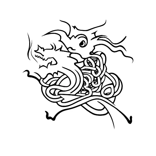 Dragon With Spagetti