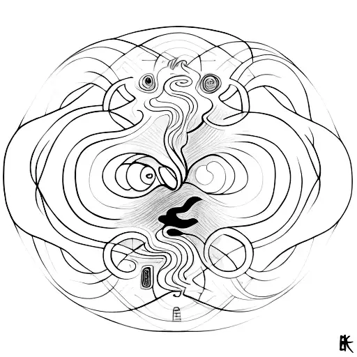 Abstract Depiction Of A Soul Transitioning Into A New Body