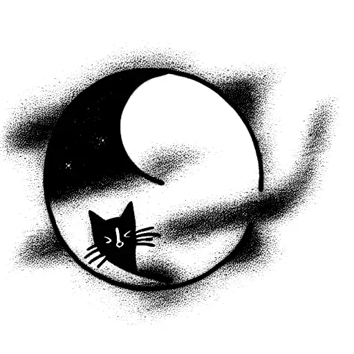 Cat With A Moon