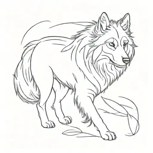 Tervuren Working Line Drawing