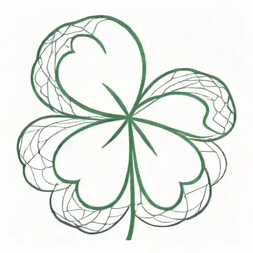 4 Leaf Clover Combined With A J