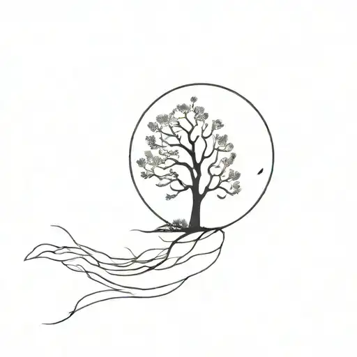 Tree And Moon