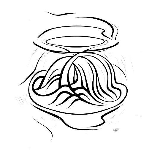 An Hourglass With Sand Flowing Upwards