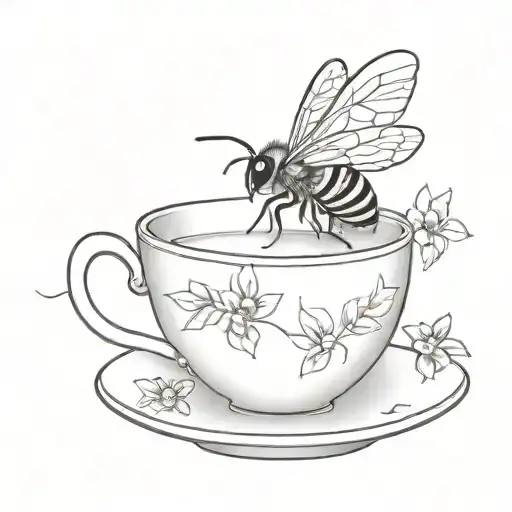 Bee In A Tea Cup
