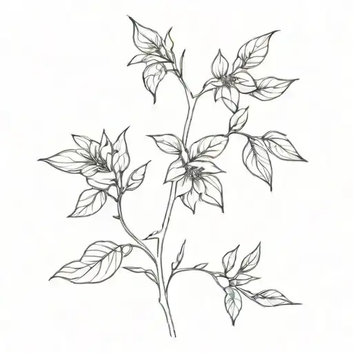 Line Tattoo To Show Growth