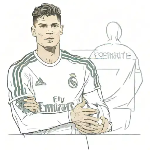 Real Madrid Along Cristiano Ronaldo Wearing A Roman