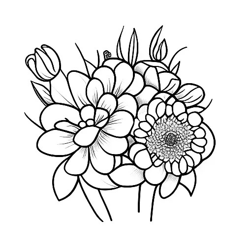 Birth Month Flower Bouquet