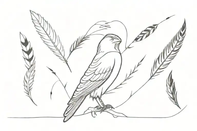 Crow Feathers That Crawl Up The Neck