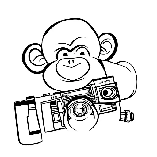 Monkey With Camera