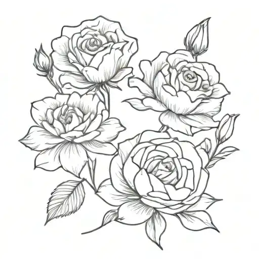 Carnation Rose Daisy Violet Flowers