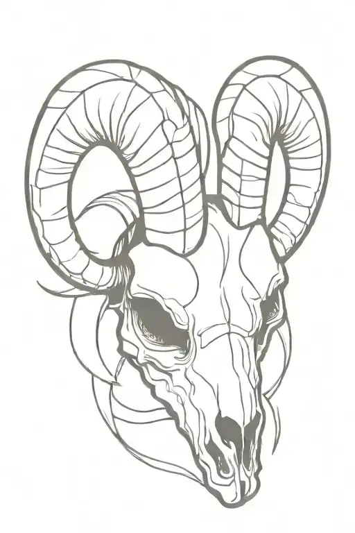 Ram Skull Wearing
