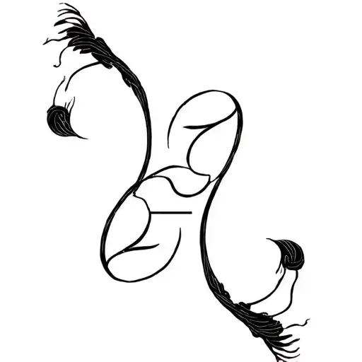 Libra And Pisces Sign Intertwined