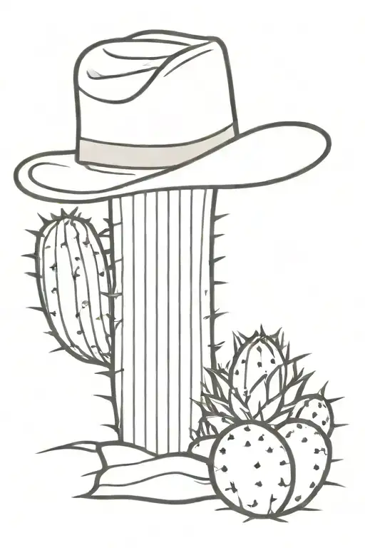 Cactus Wearing Cowboy Hat