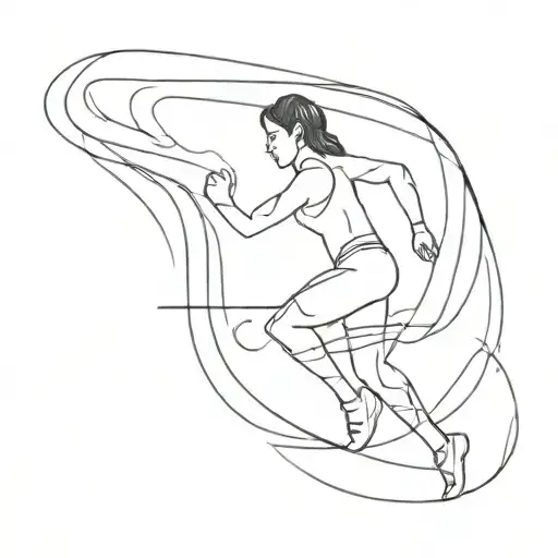 Small Tattoo For My Love For Running