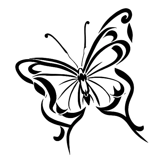 Butterfly With Lily Of The Valley Flowers