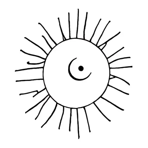 Leo Zodiac And Semi Colon With Sun