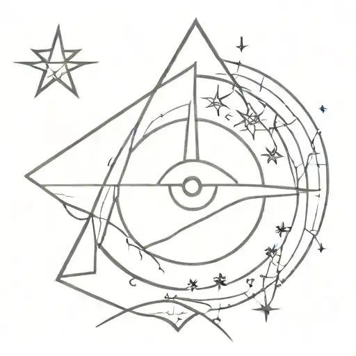 Eye Mixed With A North Star