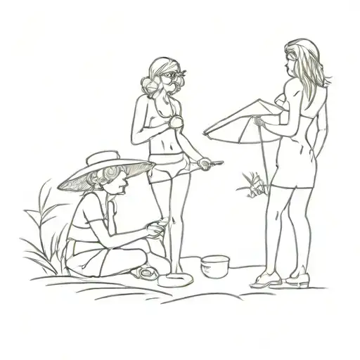 Casino Beach Food Concert Mother Daughher