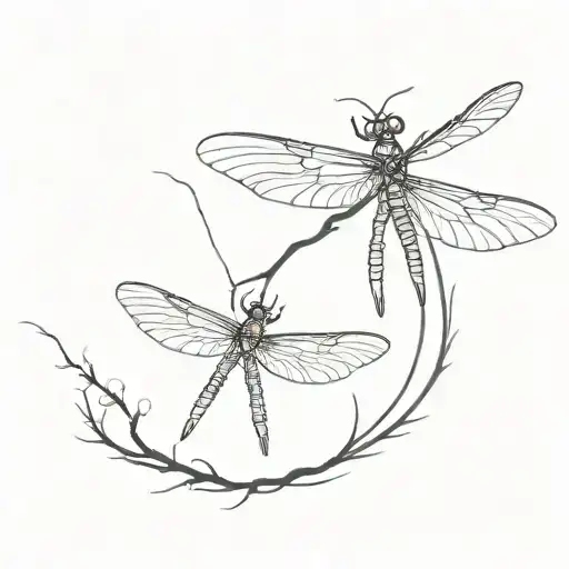 Dragon Fly With Skull