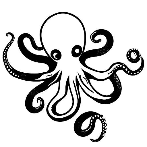 Octopus With A Machine Gun And Parachute