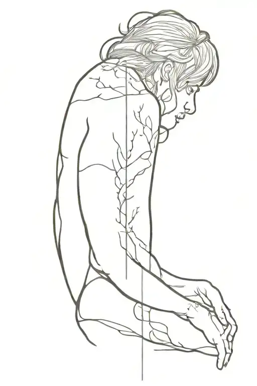 Line Work On Spine