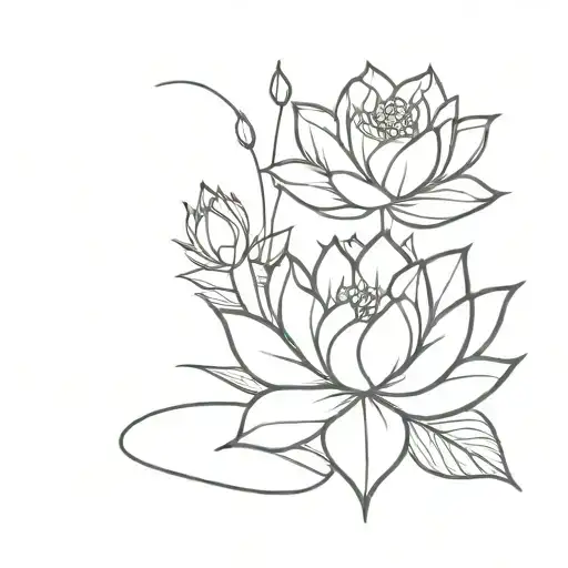 Rose And Lotus Flower