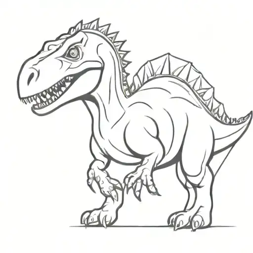 Dinosaur With Commet Behind Him