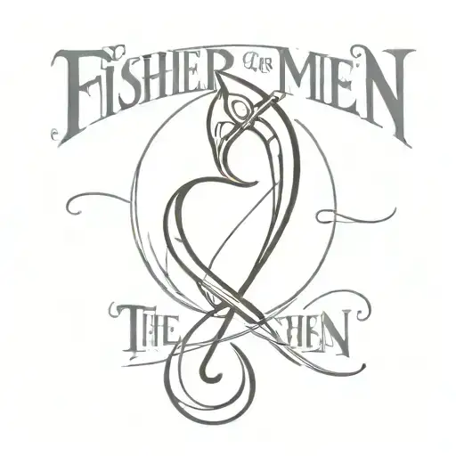 Fishing Hook With The Words Fisher Of Men