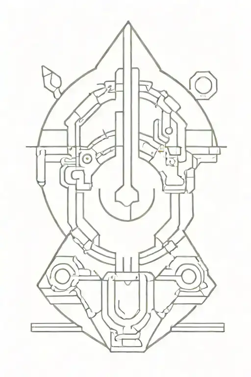 Minimalist Cyberpunk Logo Combined