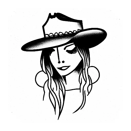 Word Peachy With Cowgirl Hat