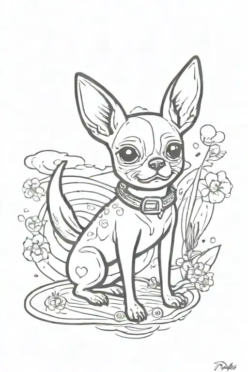 Cartoon Adventure Time Chihuahua