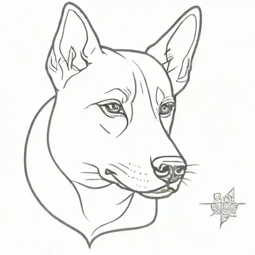 Basic Outline Of Dog Face