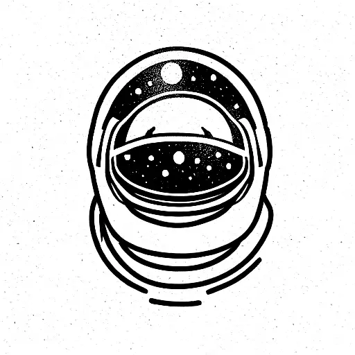 Astronaut Helmet With Flowers