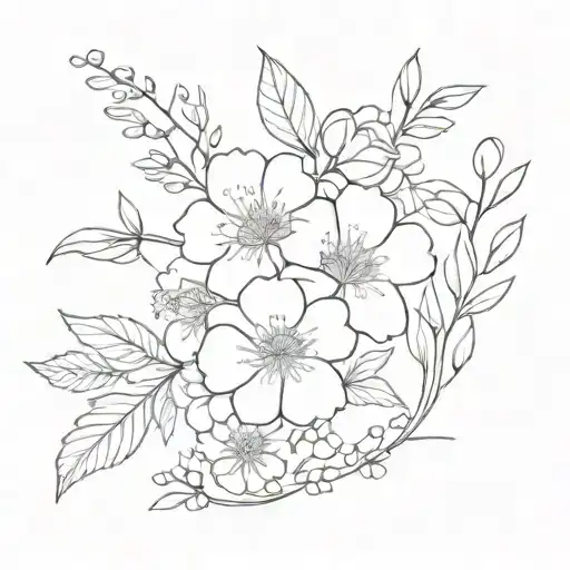 August And September Birth Flower Bouquet