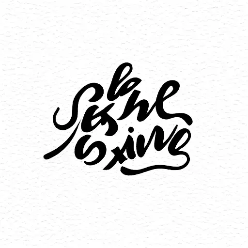 The Word Exist In Cursive Writing On Back