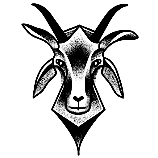 Front-facing Goat Head Line