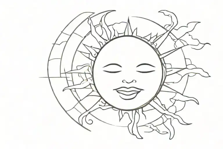 Basic Outline Of Sun Inside