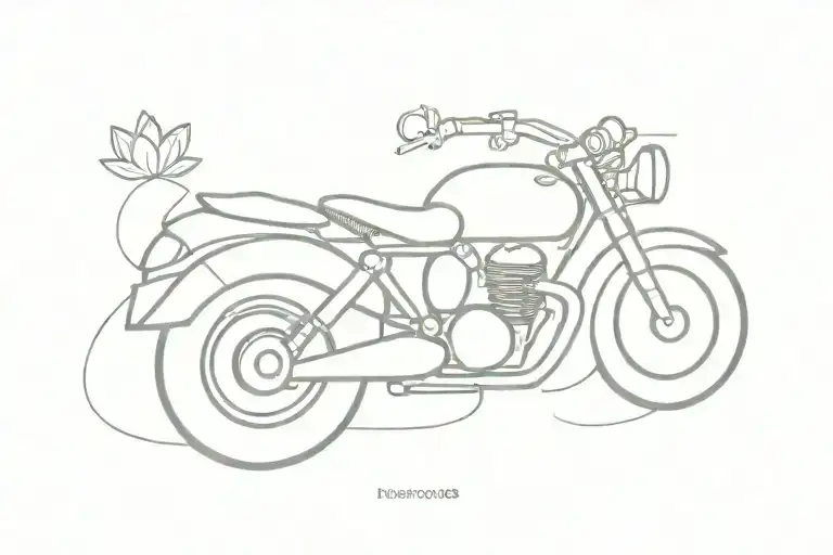 Incorporate Motorcycles For My Dad And A Lotus Flower For My Mom Make It Simpler And Smaller