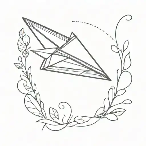 Paper Plane And Vine