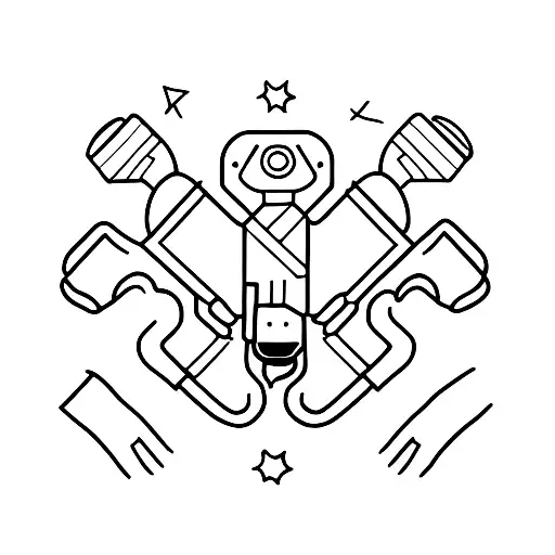 Little Green Men Looking At A Beagle