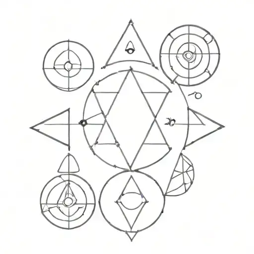 Chakras Black Ink Simple Pretty