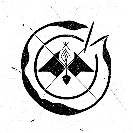 Arrows With Four Elements Of Nature