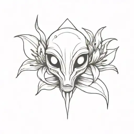Alien Head And Lily
