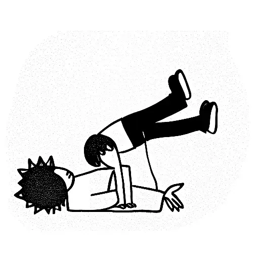 The Little Prince Headstand While Reading A Book