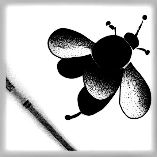 Sleeping Bee In The Morning