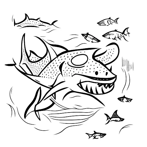 Fisherman Caching Shark