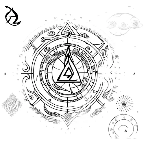 Aquarius Zodiac Sign Rune