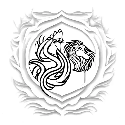 Swan And Lion