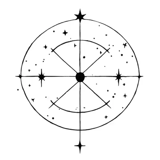 A Fine Line Tattoo For The Astro Gemau Sign